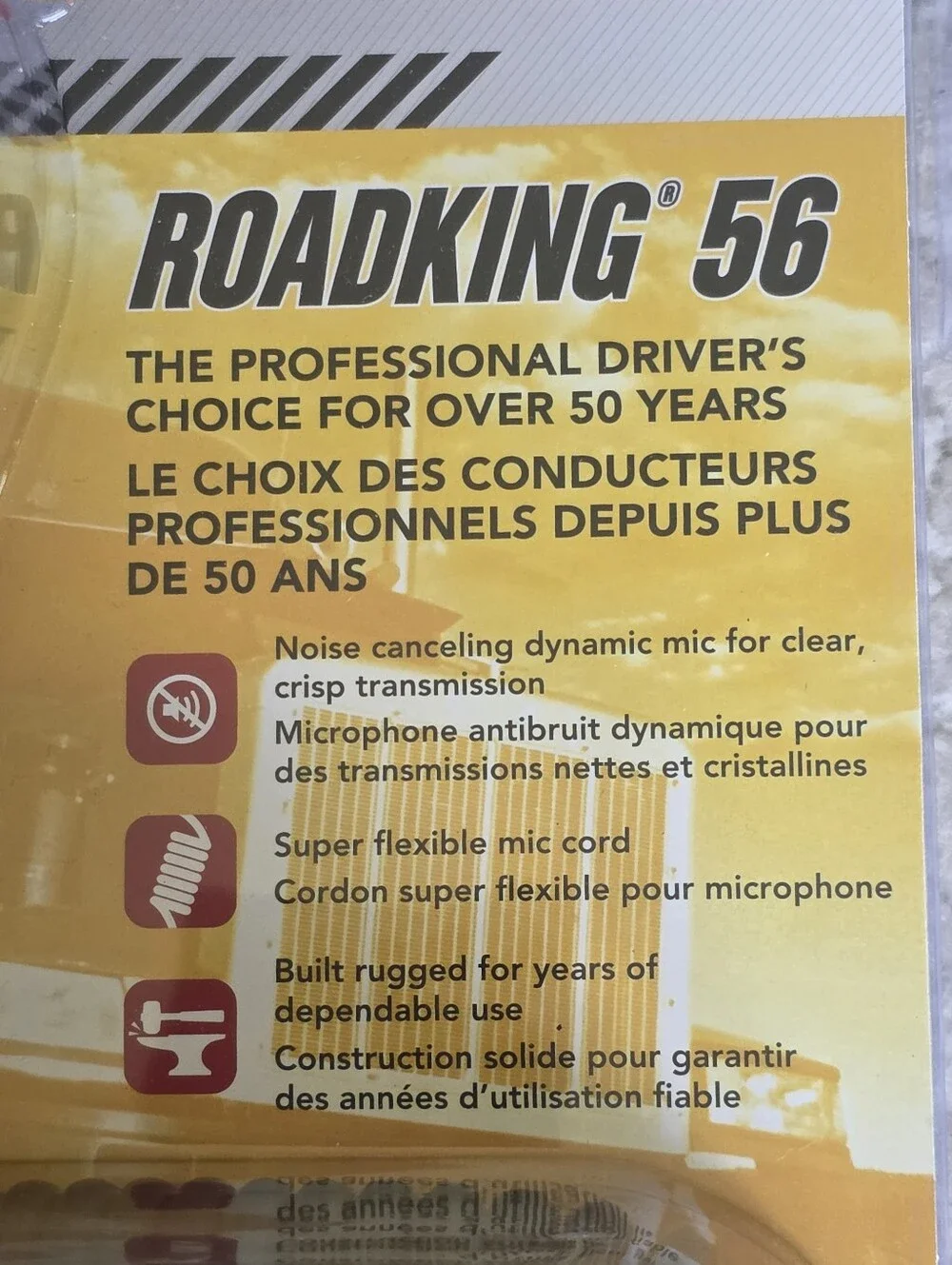 RoadKing RK564P 4-Pin Dynamic Noise Canceling CB Radio Microphone Black New
